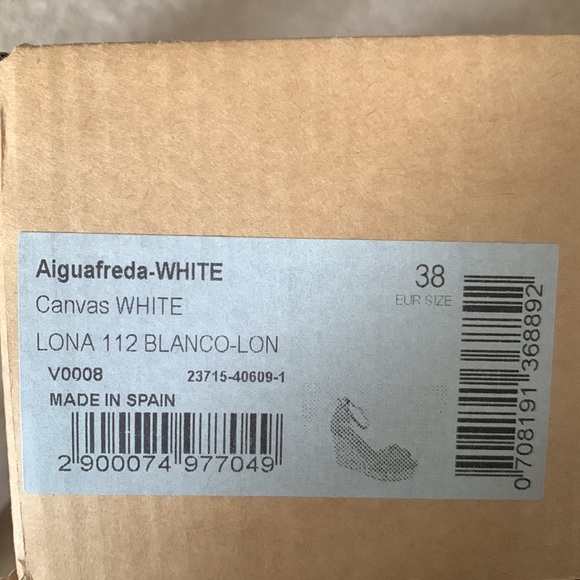 Viscata Barcelona size 38 (7.5-8) white - Picture 16 of 16